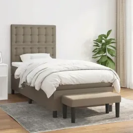 vidaxl-lozko-kontynentalne-z-materacem-taupe-tkanina-90x200-cm