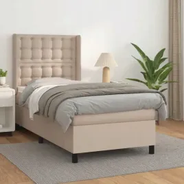 vidaxl-lozko-kontynentalne-z-materacem-cappuccino-ekoskora-90x190-cm