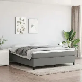 vidaxl-lozko-kontynentalne-z-materacem-ciemnoszara-tkanina-180x200-cm