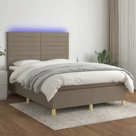 vidaxl-lozko-kontynentalne-z-materacem-taupe-140x190-cm-tkanina