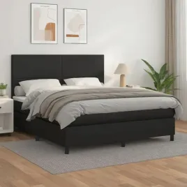 vidaxl-lozko-kontynentalne-z-materacem-czarne-ekoskora-180x200-cm