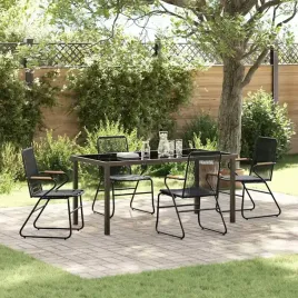 vidaxl-zestaw-do-jadalni-w-ogrodzie-5-pcs-czarny-rattan-pvc