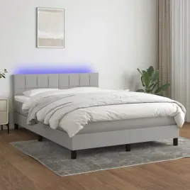 vidaxl-lozko-kontynentalne-z-materacem-jasnoszare-140x190cm-tkanina