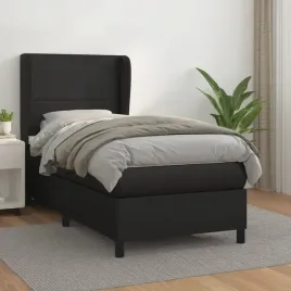 vidaxl-lozko-kontynentalne-z-materacem-czarne-ekoskora-90x190-cm
