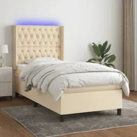 vidaxl-lozko-kontynentalne-z-materacem-kremowe-90x190-cm-tkanina