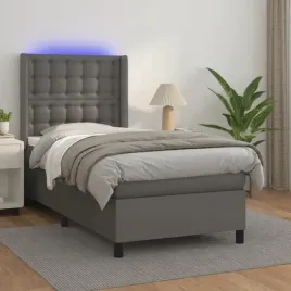 vidaxl-lozko-kontynentalne-z-materacem-i-led-szara-ekoskora-90x200-cm