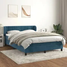 vidaxl-lozko-kontynentalne-z-materacem-niebieskie-aksamit-140x190cm