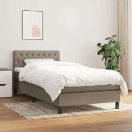 vidaxl-lozko-kontynentalne-z-materacem-taupe-tkanina-90x200-cm