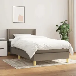 vidaxl-lozko-kontynentalne-z-materacem-taupe-tkanina-90x190-cm