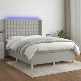 vidaxl-lozko-kontynentalne-z-materacem-jasnoszare-140x190cm-tkanina