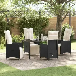 vidaxl-zestaw-do-jadalni-w-ogrodzie-z-poduszka-5-pcs-czarny-polirattan