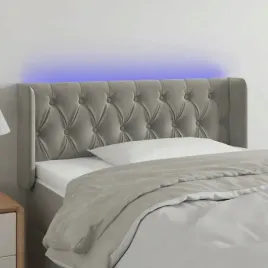 vidaxl-zaglowek-do-lozka-z-led-jasnoszary-103x16x78-88-cm-aksamit