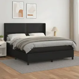 vidaxl-lozko-kontynentalne-z-materacem-czarne-ekoskora-180x200-cm