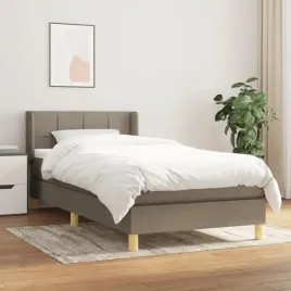 vidaxl-lozko-kontynentalne-z-materacem-taupe-tkanina-90x190-cm