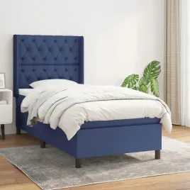 vidaxl-lozko-kontynentalne-z-materacem-niebieskie-tkanina-80x200-cm
