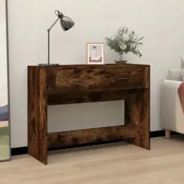 vidaxl-stolik-konsolowy-przydymiony-dab-100x39x75-cm