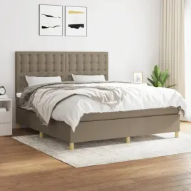 vidaxl-lozko-kontynentalne-z-materacem-taupe-tkanina-180x200-cm
