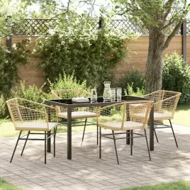 vidaxl-zestaw-do-jadalni-w-ogrodzie-5-pcs-brazowy-polirattan