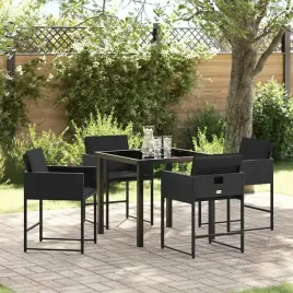 vidaxl-zestaw-do-jadalni-w-ogrodzie-z-poduszka-5-pcs-czarny-polirattan