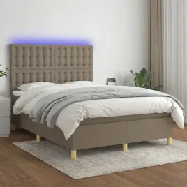 vidaxl-lozko-kontynentalne-z-materacem-taupe-140x190-cm-tkanina