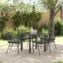 vidaxl-zestaw-do-jadalni-w-ogrodzie-5-pcs-czarny-polirattan