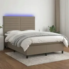 vidaxl-lozko-kontynentalne-z-materacem-taupe-140x190-cm-tkanina