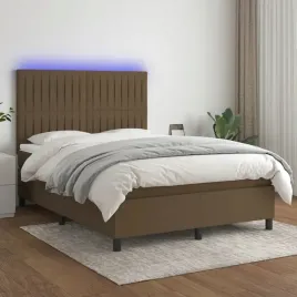 vidaxl-lozko-kontynentalne-z-materacem-brazowe-140x200-cm-tkanina