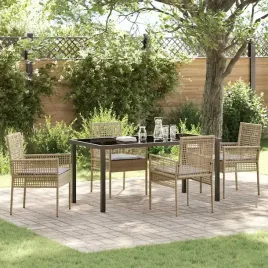 vidaxl-zestaw-do-jadalni-w-ogrodzie-z-poduszka-5-pcs-bezowy-polirattan