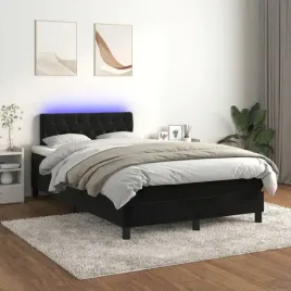 vidaxl-lozko-kontynentalne-z-materacem-i-led-czarny-aksamit-120x200cm
