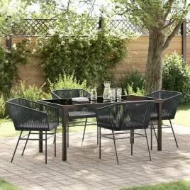 vidaxl-zestaw-do-jadalni-w-ogrodzie-5-pcs-czarny-polirattan
