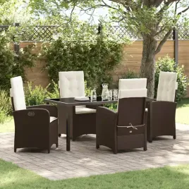 vidaxl-zestaw-do-jadalni-w-ogrodzie-5-pcs-brazowy-polirattan