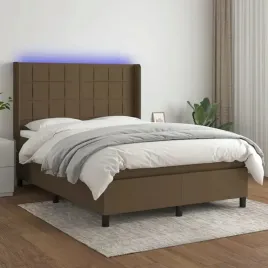 vidaxl-lozko-kontynentalne-z-materacem-brazowe-140x200-cm-tkanina