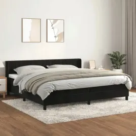 vidaxl-lozko-kontynentalne-z-materacem-czarne-aksamit-200x200-cm