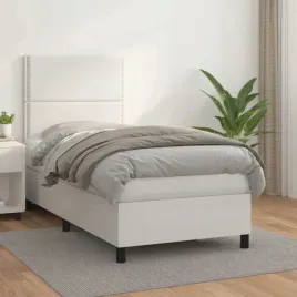 vidaxl-lozko-kontynentalne-z-materacem-biale-ekoskora-100x200-cm