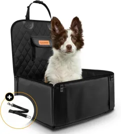 fotelik-samochodowy-dla-malych-i-srednich-psow-pas-bezpieczenstwa-czarny