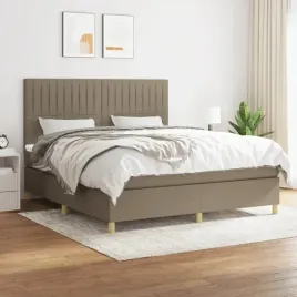 vidaxl-lozko-kontynentalne-z-materacem-taupe-tkanina-180x200-cm