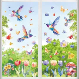 150x-naklejki-na-okno-wiosna-wiosenna-na-szybe-liscie-ozdoby-samoprzylepne