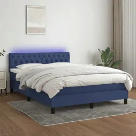 vidaxl-lozko-kontynentalne-z-materacem-niebieskie-140x190-cm-tkanina
