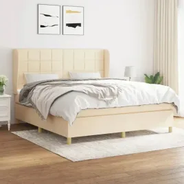 vidaxl-lozko-kontynentalne-z-materacem-kremowe-tkanina-180x200-cm