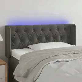 vidaxl-zaglowek-do-lozka-z-led-ciemnoszary-103x16x78-88-cm-aksamit