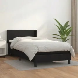 vidaxl-lozko-kontynentalne-z-materacem-czarne-ekoskora-90x190-cm