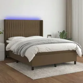vidaxl-lozko-kontynentalne-z-materacem-brazowe-140x200-cm-tkanina