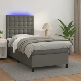 vidaxl-lozko-kontynentalne-z-materacem-i-led-szara-ekoskora-90x190-cm