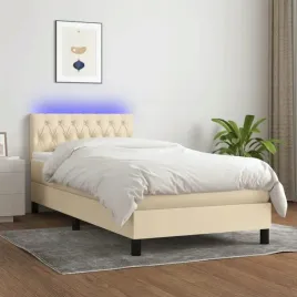 vidaxl-lozko-kontynentalne-z-materacem-kremowe-90x190-cm-tkanina