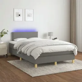 vidaxl-lozko-kontynentalne-z-materacem-ciemnoszara-tkanina-120x200-cm
