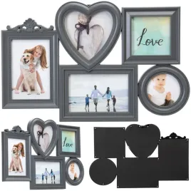 ramka-na-zdjecia-10x15-multi-foto-5-zdjec-szara-kolaz-na-sciane-serce-kolo
