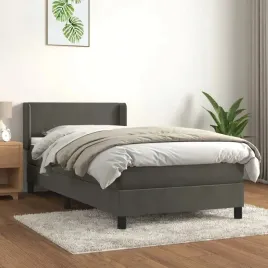 vidaxl-lozko-kontynentalne-z-materacem-ciemnoszary-aksamit-80x200-cm