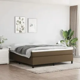 vidaxl-lozko-kontynentalne-z-materacem-brazowe-tkanina-160x200-cm