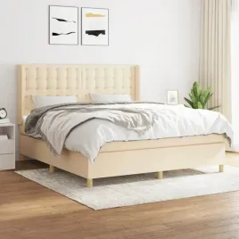 vidaxl-lozko-kontynentalne-z-materacem-kremowe-tkanina-180x200-cm