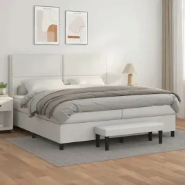 vidaxl-lozko-kontynentalne-z-materacem-biale-ekoskora-200x200-cm